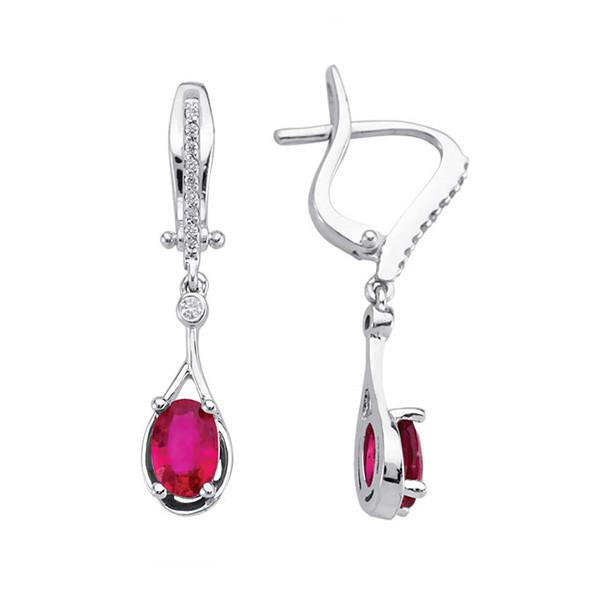 RBE 4557 - Cercei Cu Diamante | Rosa Bianco