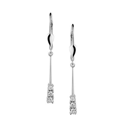 RBE 4312 - Cercei Cu Diamante | Rosa Bianco