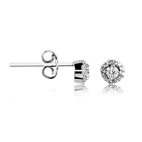 RBE 4307 - Cercei Cu Diamante | Rosa Bianco