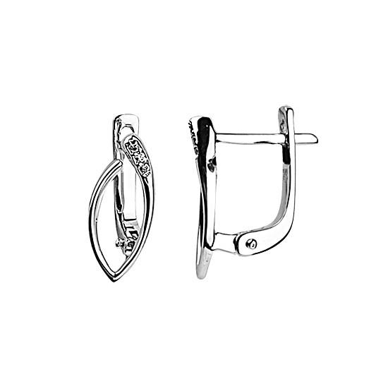 RBE 3026 - Cercei Cu Diamante | Rosa Bianco