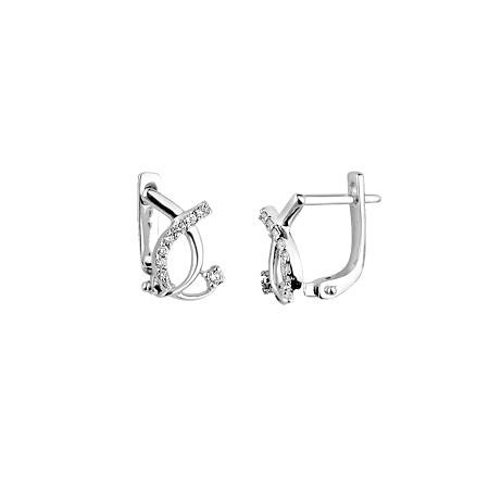 RBE 3017 - Cercei Cu Diamante | Rosa Bianco