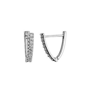 RBE 3002 - Cercei Cu Diamante | Rosa Bianco