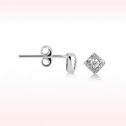 RBE 4477 - Cercei Cu Diamante | Rosa Bianco