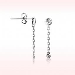 RBE 4297 - Cercei Cu Diamante | Rosa Bianco