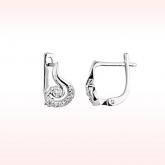 RBE 3019 - Cercei Cu Diamante | Rosa Bianco