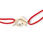 Bratara cu snur rosu - delfin - SRN0033
