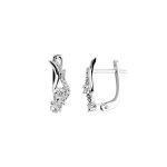 RBE 3016 - Cercei Cu Diamante | Rosa Bianco