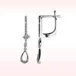 RBE 3031 - Cercei Cu Diamante | Rosa Bianco