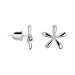 RBE 3060 - Cercei Cu Diamante | Rosa Bianco