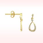 RBE 3093 - Cercei Cu Diamante | Rosa Bianco