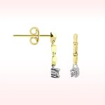 RBE 4177 - Cercei Cu Diamante | Rosa Bianco