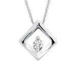 RBP 4506 - Pandantiv Cu Diamant | Rosa Bianco